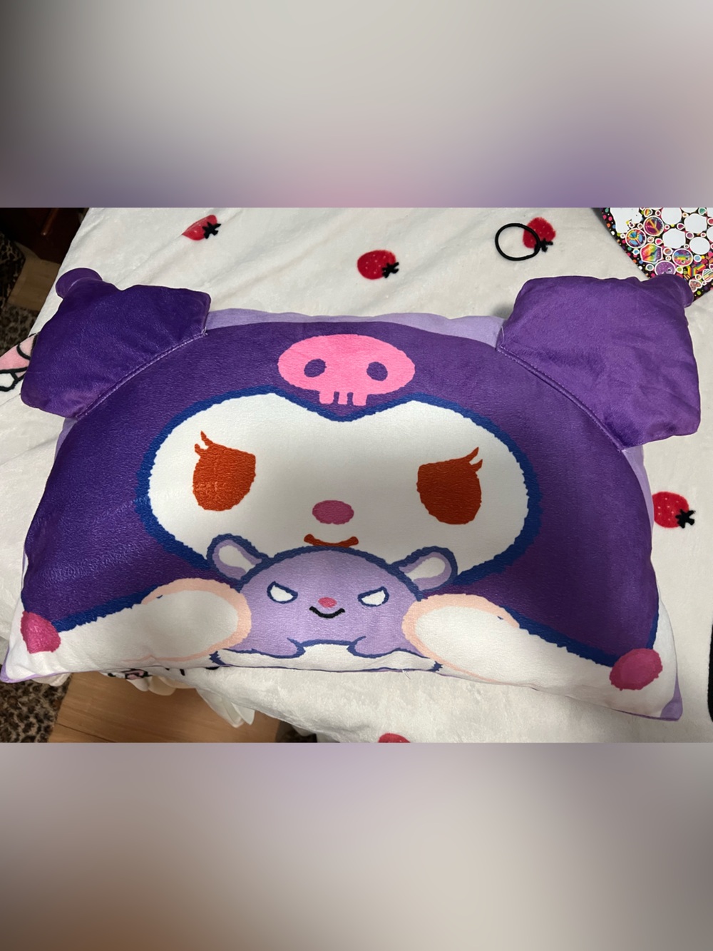 Kuromi Plush Pillow - Purple